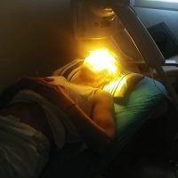 Luz sobre el rostro